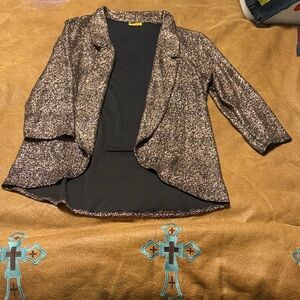 Wrangler Women's Black and Silver Blazer